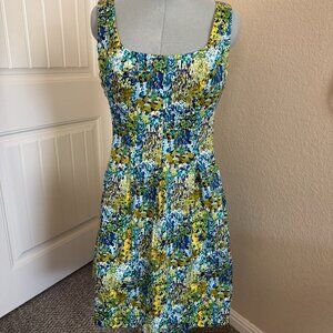 Nine West Sleeveless Fit & Flare Floral Dress | Size 12
